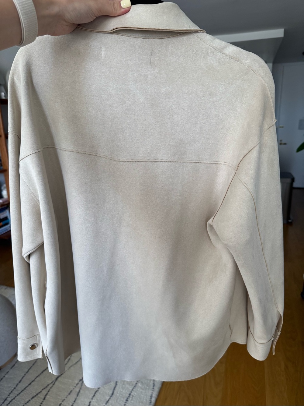 Zara Women's Cream Utility Shirt Jacket Size S - Picture 3 of 5